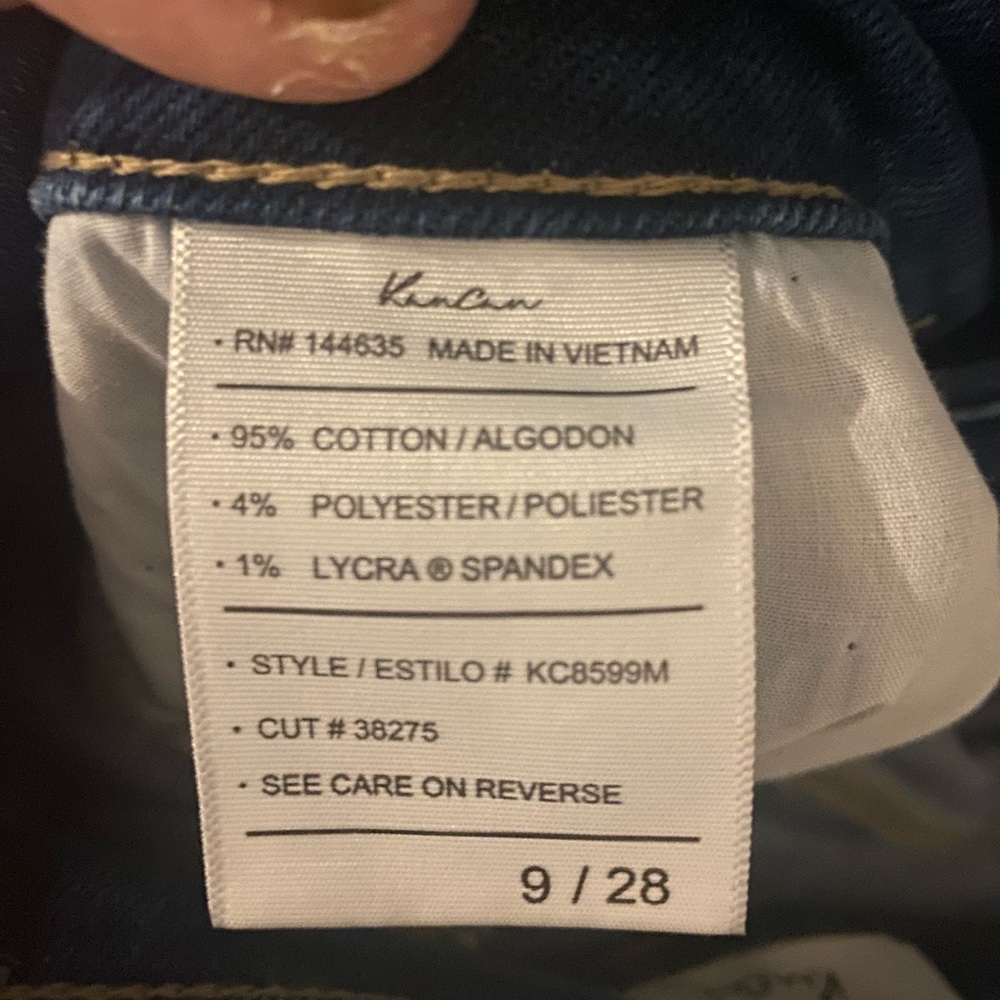 KANCAN Chelsea High Rise Blue Distressed Jeans - NWT SIZE 28 - Picture 9 of 9